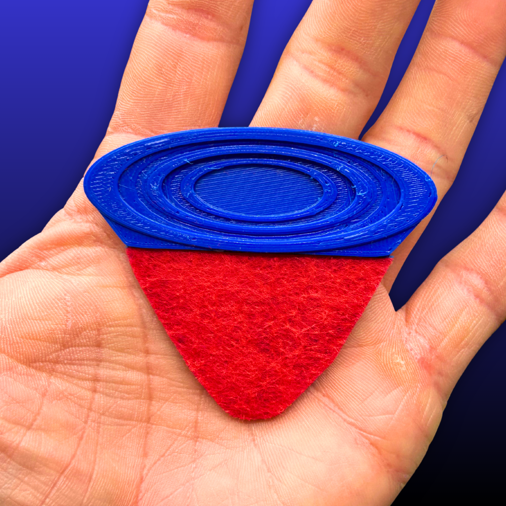 GripAssist Oversized Ukulele Pick – STL File Download for 3D Printing (Noncommercial Use License)