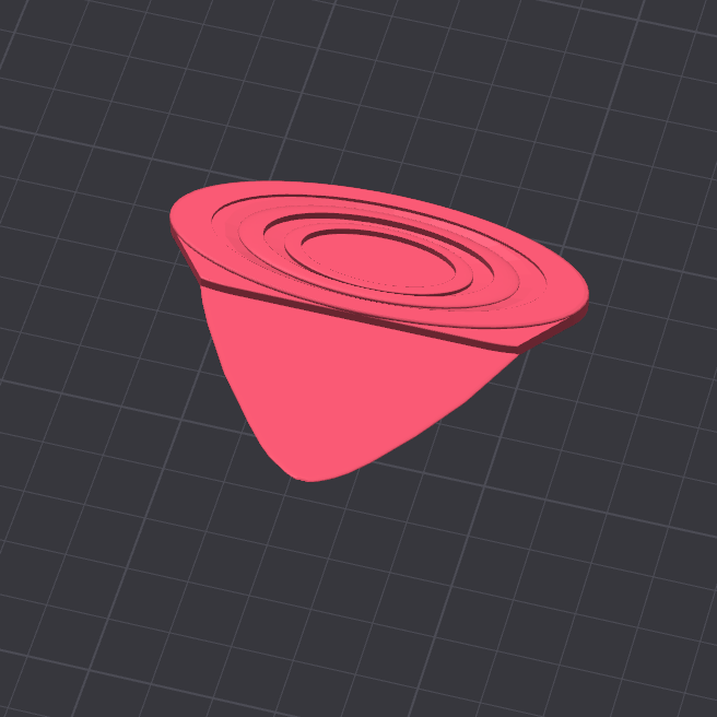 GripAssist Oversized Ukulele Pick – STL File Download for 3D Printing (Noncommercial Use License)