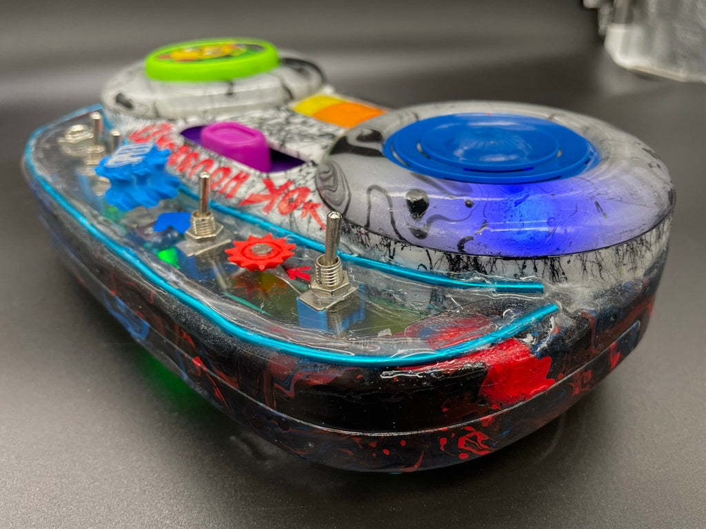 Circuit Bent Boombox: Unique Modified Musical Toy