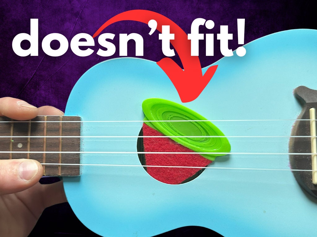 GripAssist Oversized Ukulele Pick: Non-Slip Beginner-Friendly Design