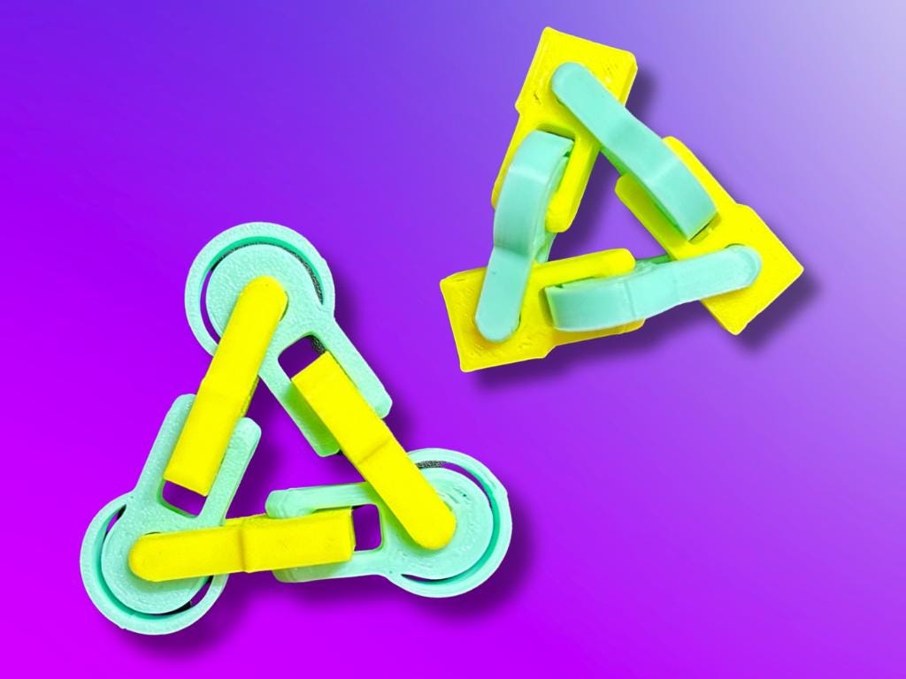 Magic Shapes Fidget Toy 3-Pack: ADHD Focus, Stress Relief