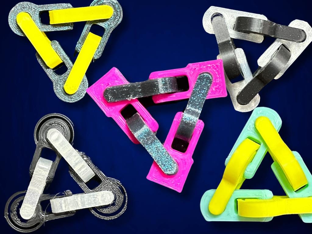 Magic Shapes Fidget Toy 3-Pack: ADHD Focus, Stress Relief