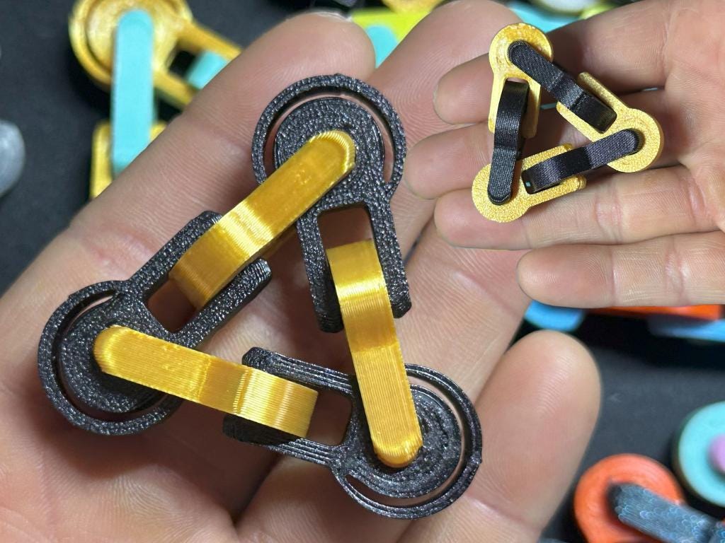 Magic Shapes Fidget Toy 3-Pack: ADHD Focus, Stress Relief