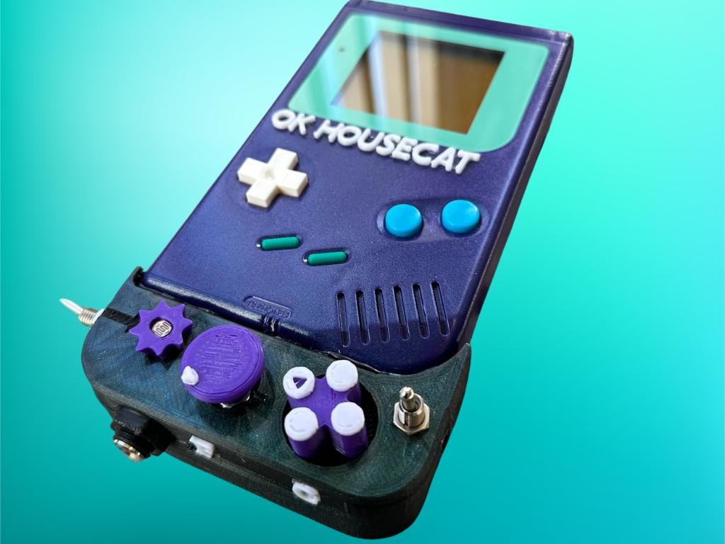 Custom Ok Gameboy "Switch" (Arctic Mint) - Modded DMG Retro Gaming Console