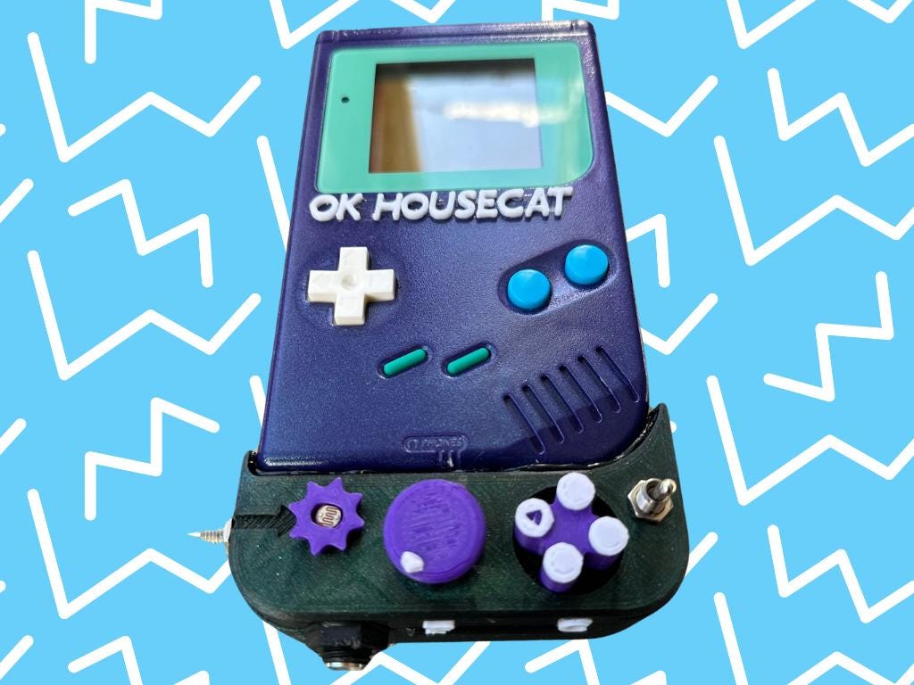 Custom Ok Gameboy "Switch" (Arctic Mint) - Modded DMG Retro Gaming Console