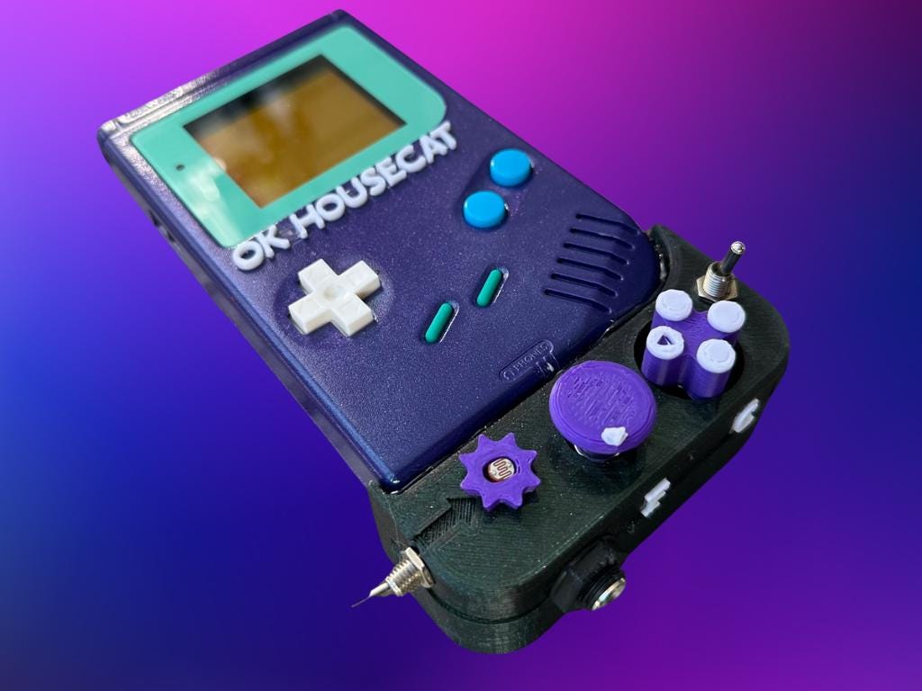 Custom Ok Gameboy "Switch" (Arctic Mint) - Modded DMG Retro Gaming Console