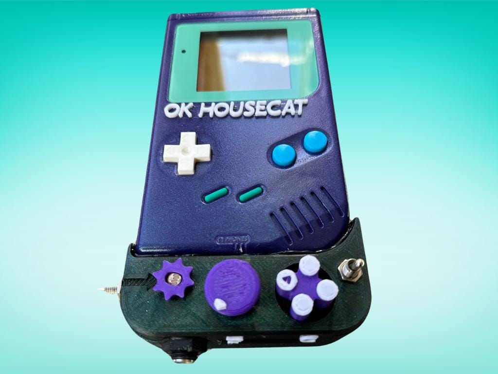 Custom Ok Gameboy "Switch" (Arctic Mint) - Modded DMG Retro Gaming Console
