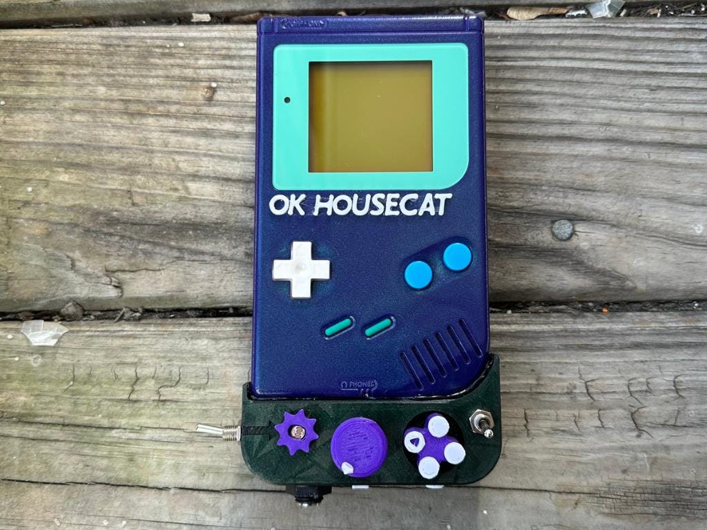 Custom Ok Gameboy "Switch" (Arctic Mint) - Modded DMG Retro Gaming Console