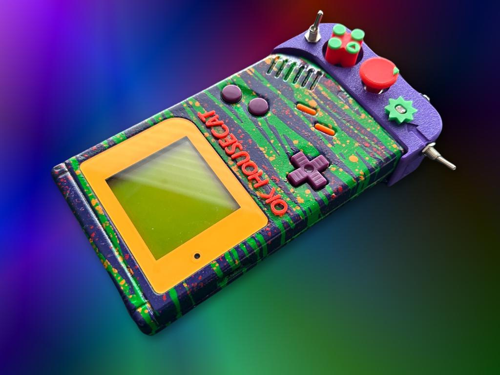 Custom Ok Gameboy "Switch" (Jungle Sherbert) - Modded DMG Retro Gaming Console