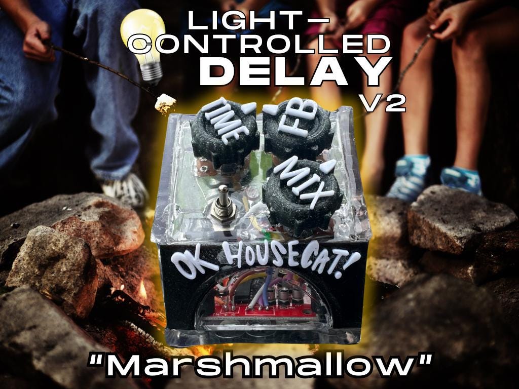 Light-Controlled Delay Pedal v2 ("Marshmallow)