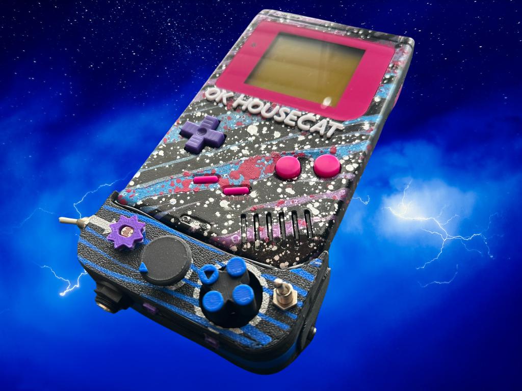 Custom Ok Gameboy "Switch" (Space Berry) - Modded DMG Retro Gaming Console