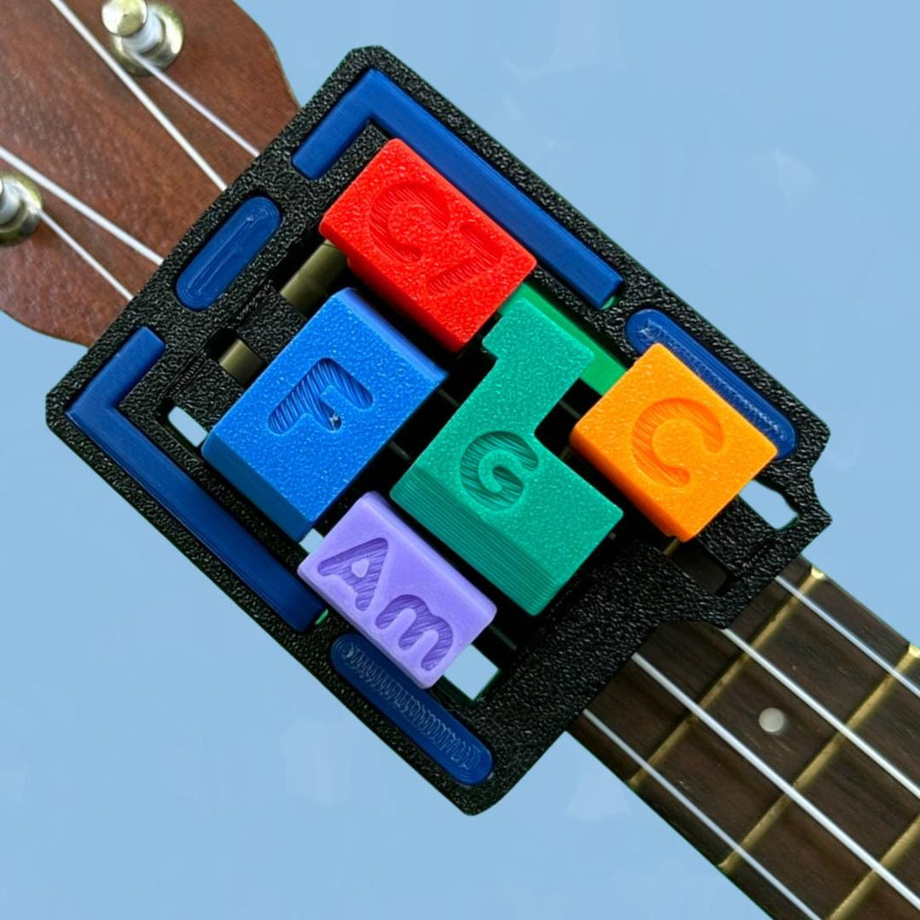 UkeAssist Adaptive Ukulele Helper – STL File Download for 3D Printing (Noncommercial Use License)