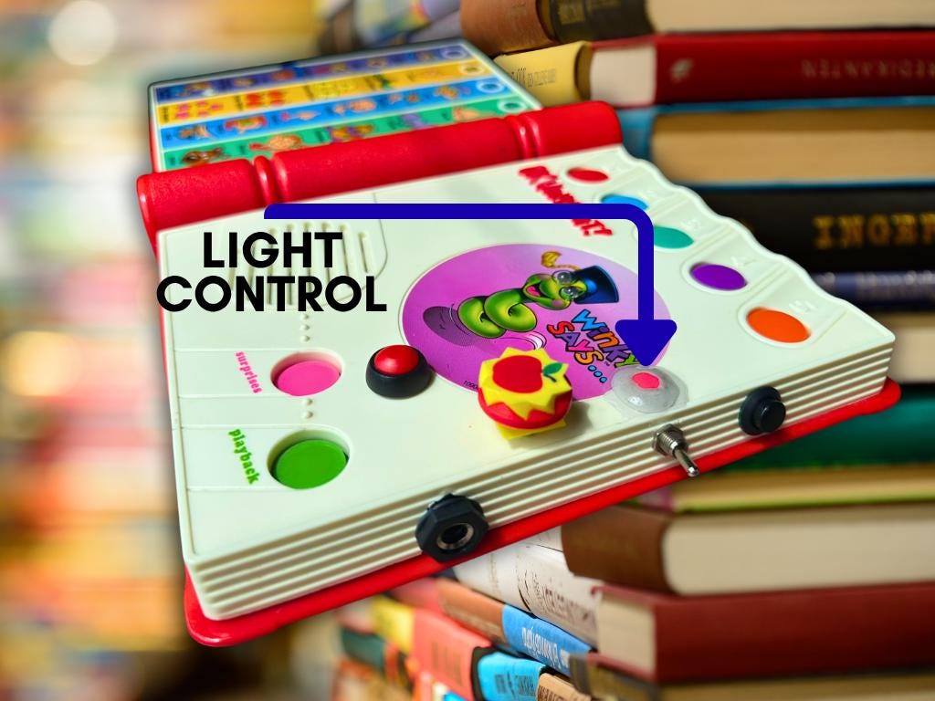 Circuit Bent Winky Says - Glitch Synth Toy