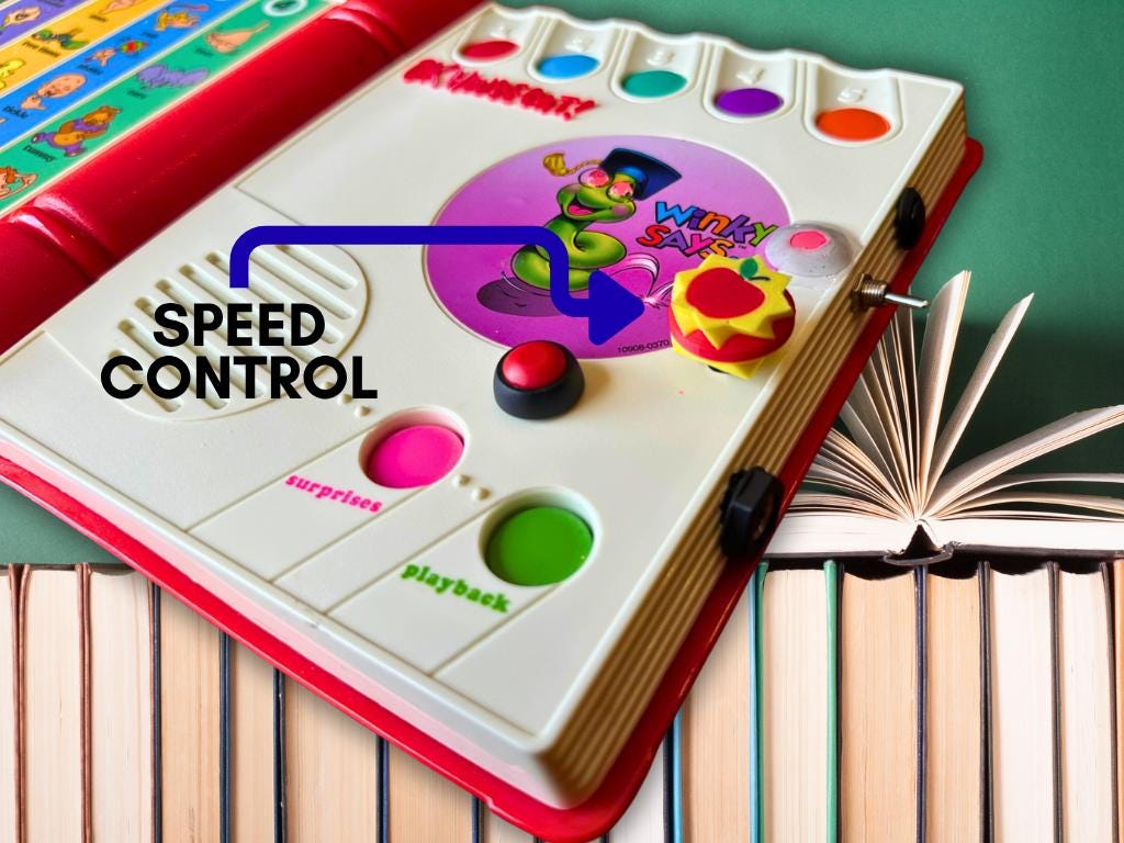 Circuit Bent Winky Says - Glitch Synth Toy