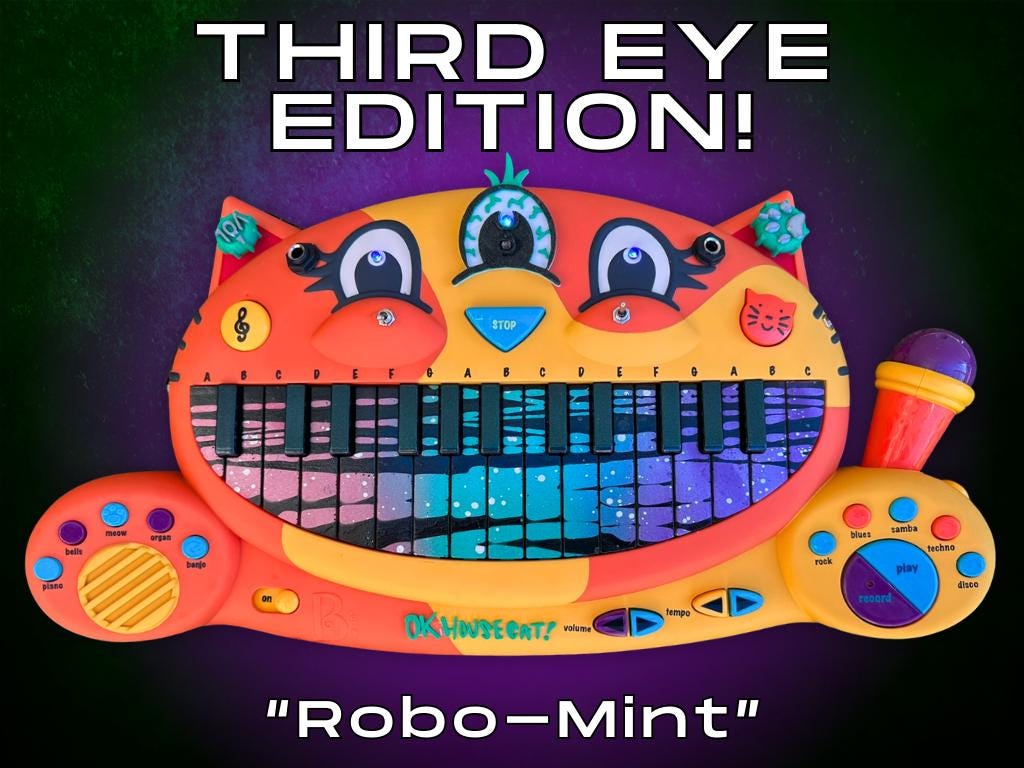 Circuit Bent MEOWSIC: Third Eye Edition ("Robo-Mint")