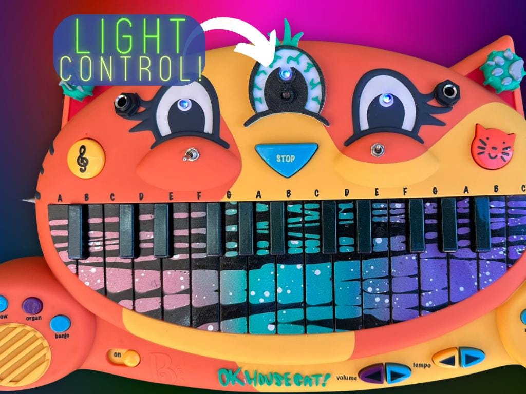 Circuit Bent MEOWSIC: Third Eye Edition ("Robo-Mint")