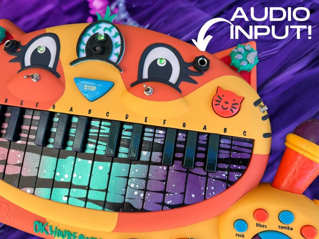 Circuit Bent MEOWSIC: Third Eye Edition ("Robo-Mint")