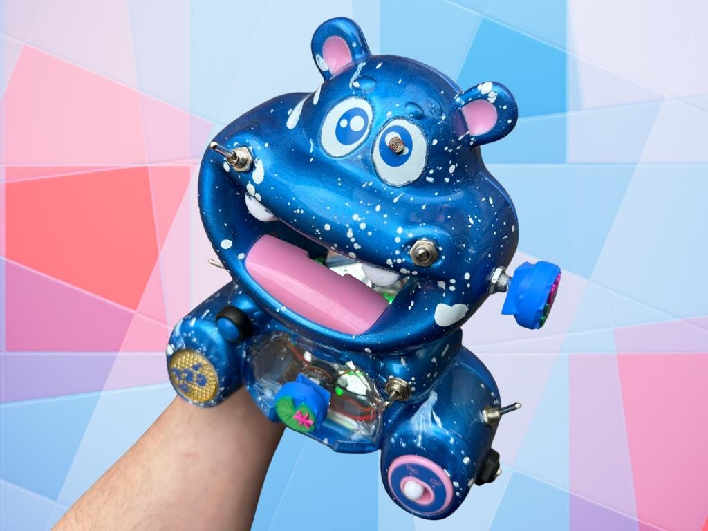 Circuit Bent Hippo - Experimental Sound Toy