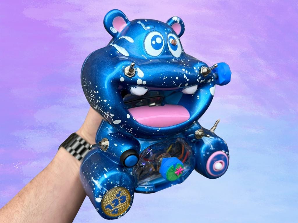 Circuit Bent Hippo - Experimental Sound Toy