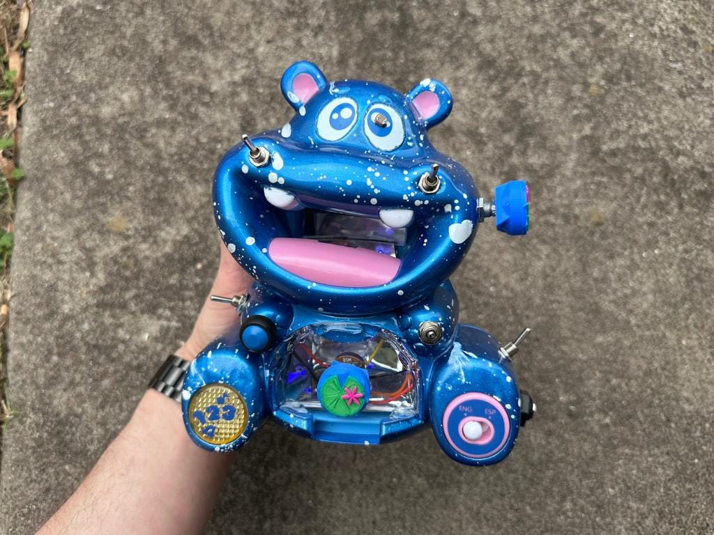 Circuit Bent Hippo - Experimental Sound Toy