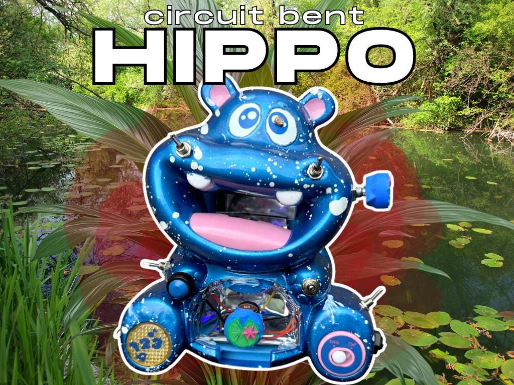 Circuit Bent Hippo - Experimental Sound Toy