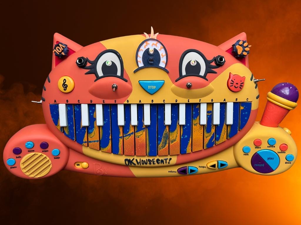 Circuit Bent MEOWSIC: Third Eye Edition ("Playful Inferno")