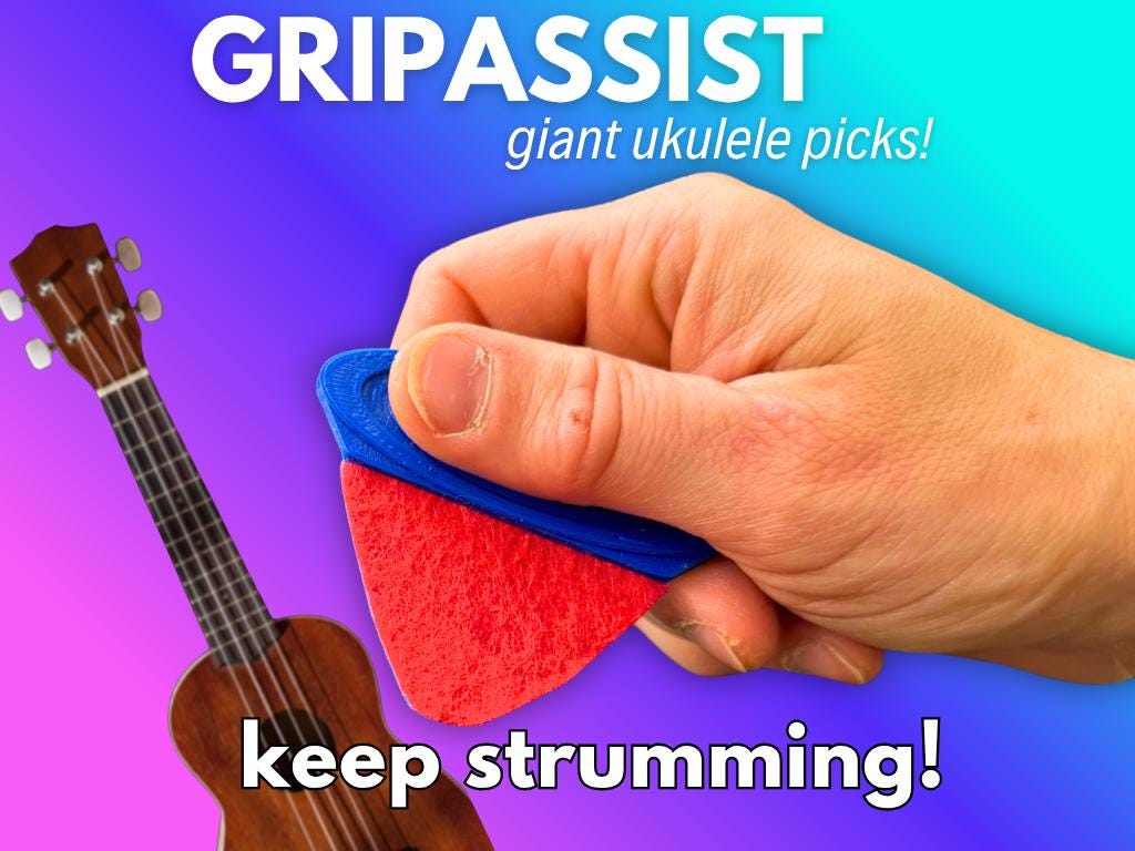 GripAssist Oversized Ukulele Pick