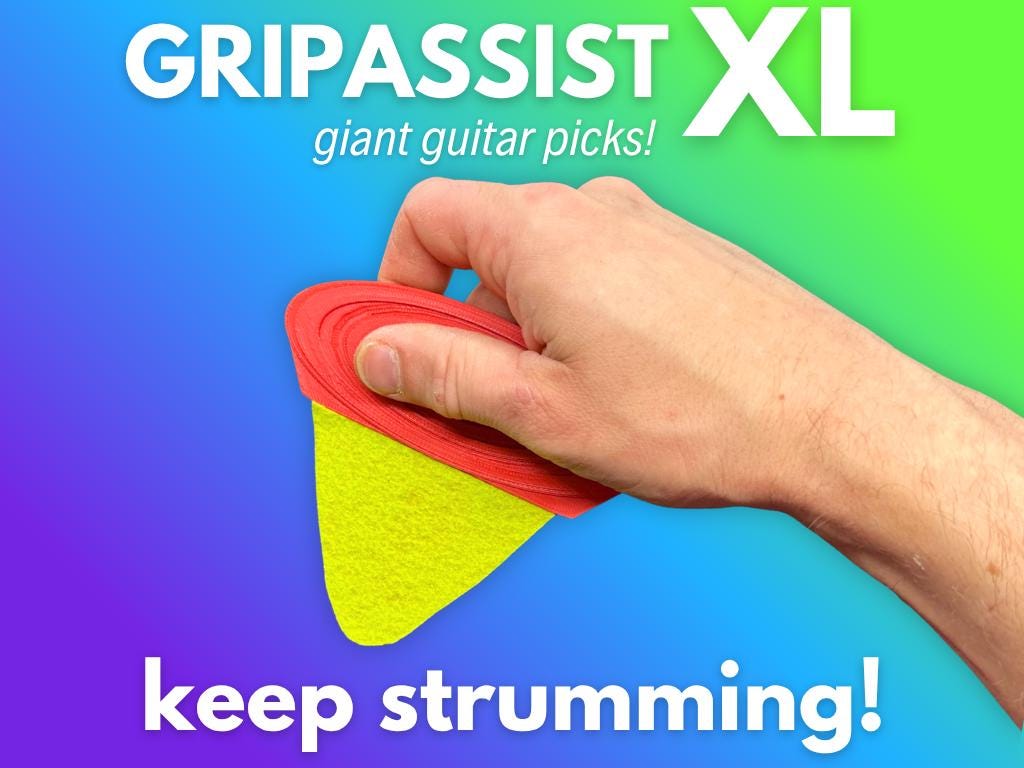GripAssist XL: Oversized Guitar Pick