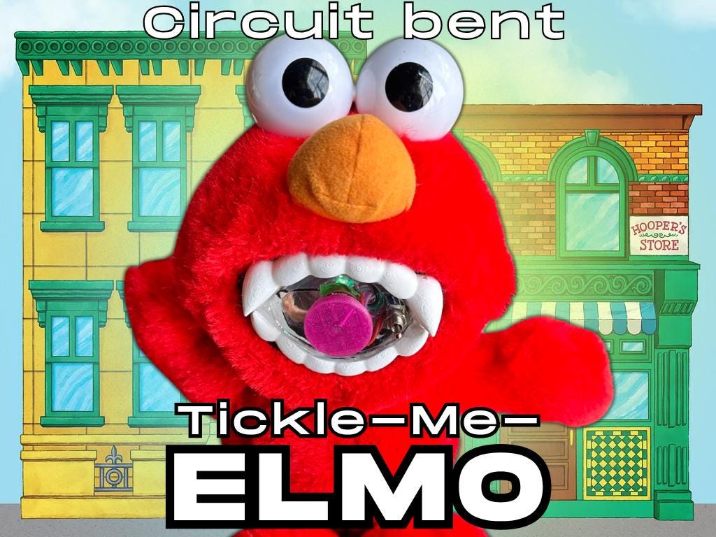Circuit Bent Tickle-Me-Elmo: Nostalgic Noise Toy