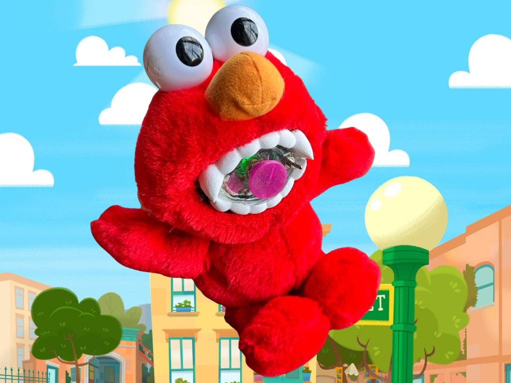 Circuit Bent Tickle-Me-Elmo: Nostalgic Noise Toy