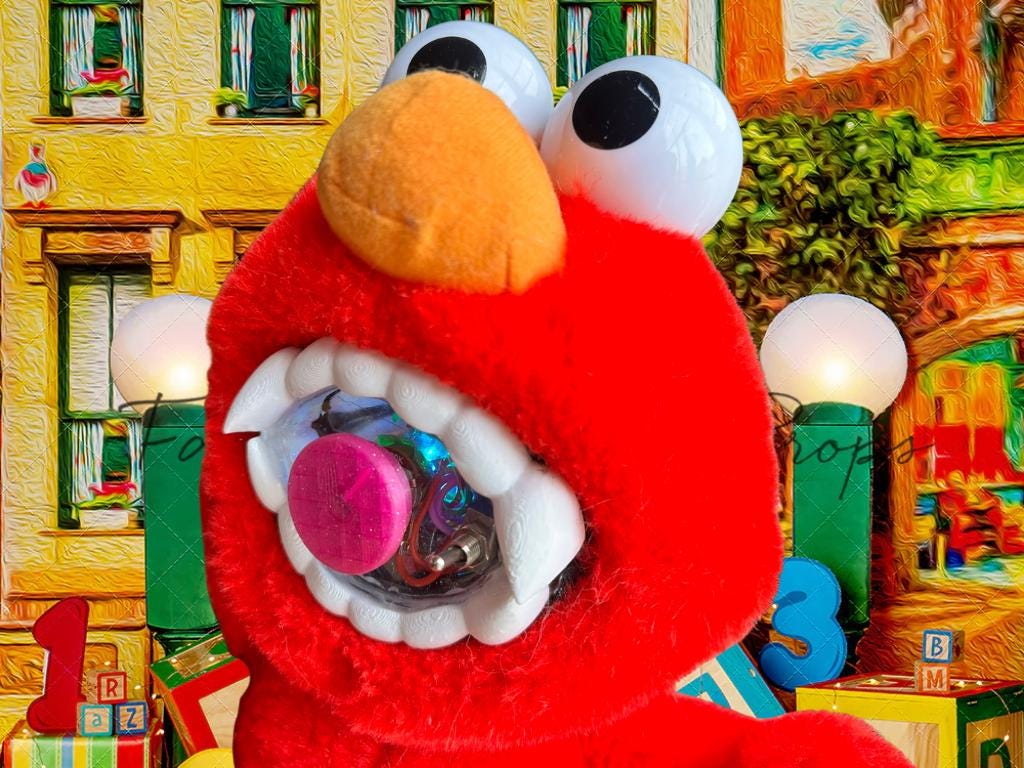 Circuit Bent Tickle-Me-Elmo: Nostalgic Noise Toy