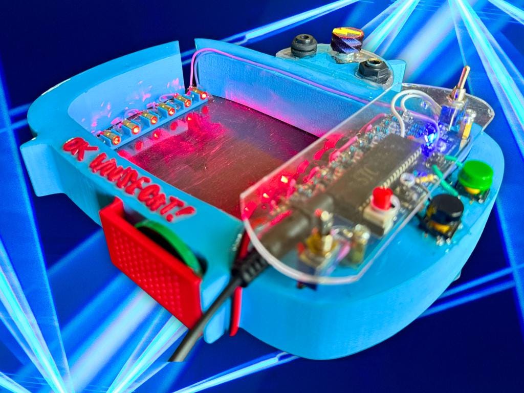 Laser Harp - TV Edition Homemade Electronic Synth