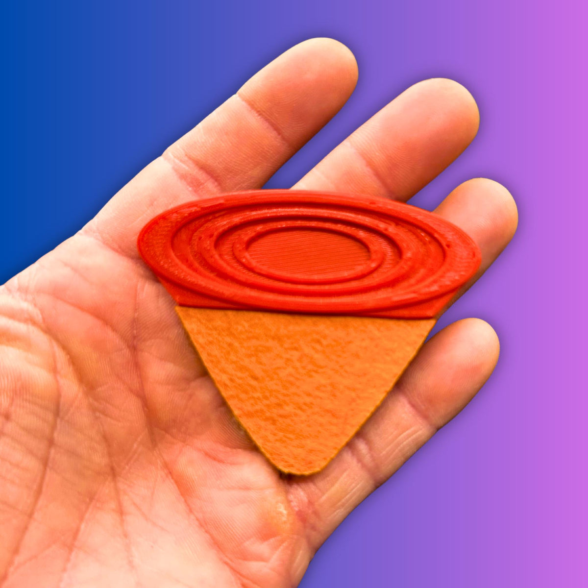 GripAssist Oversized Ukulele Pick – STL File Download for 3D Printing (Noncommercial Use License)