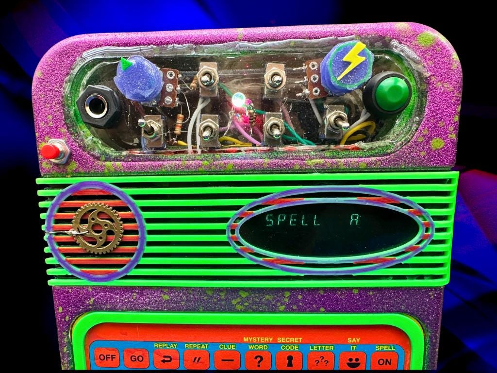 Circuit Bent Speak & Read - "Ultraviolet"