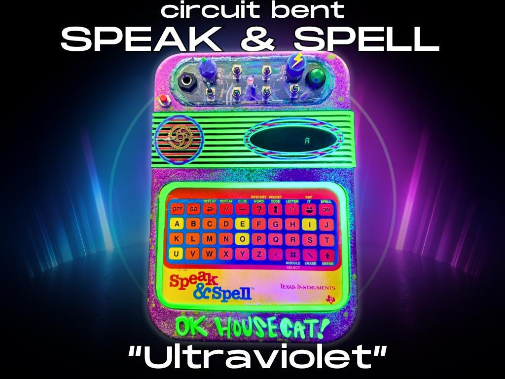 Circuit Bent Speak & Read - "Ultraviolet"