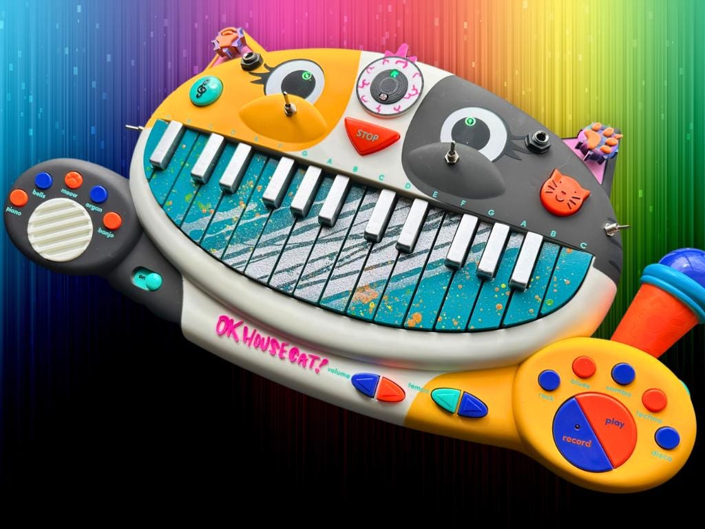 Circuit Bent MEOWSIC: Third Eye Edition ("Tutti Frutti Chainsaw")