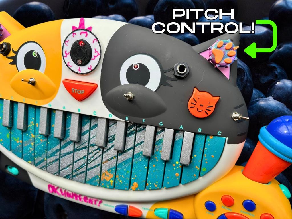 Circuit Bent MEOWSIC: Third Eye Edition ("Tutti Frutti Chainsaw")