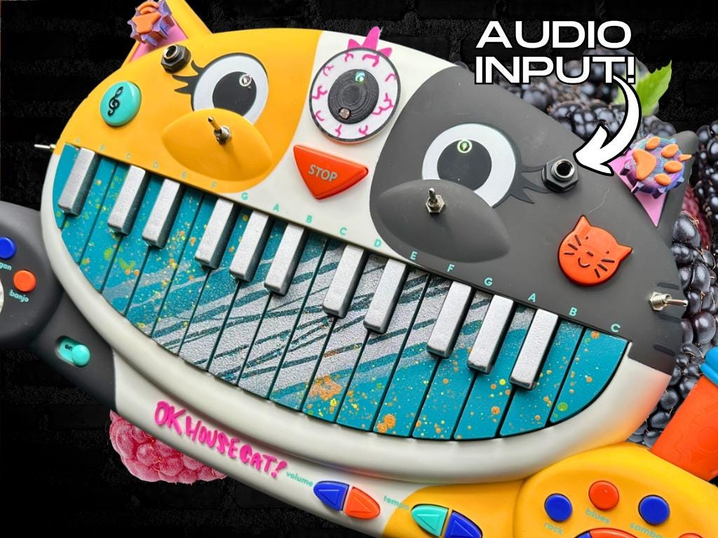 Circuit Bent MEOWSIC: Third Eye Edition ("Tutti Frutti Chainsaw")
