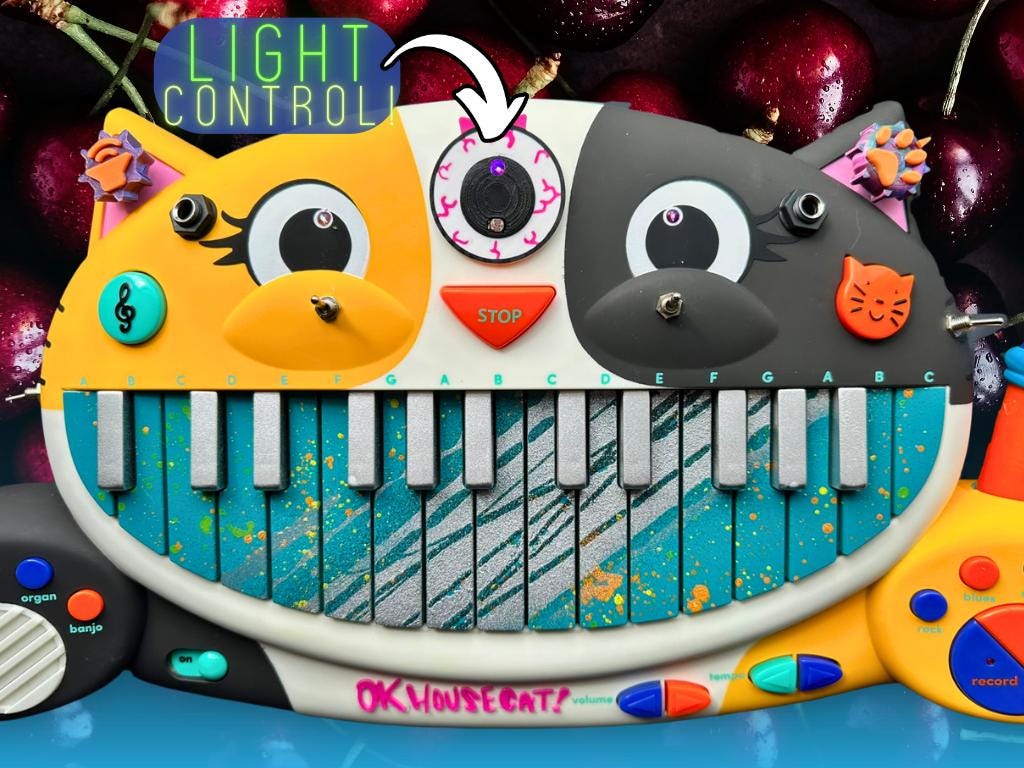 Circuit Bent MEOWSIC: Third Eye Edition ("Tutti Frutti Chainsaw")