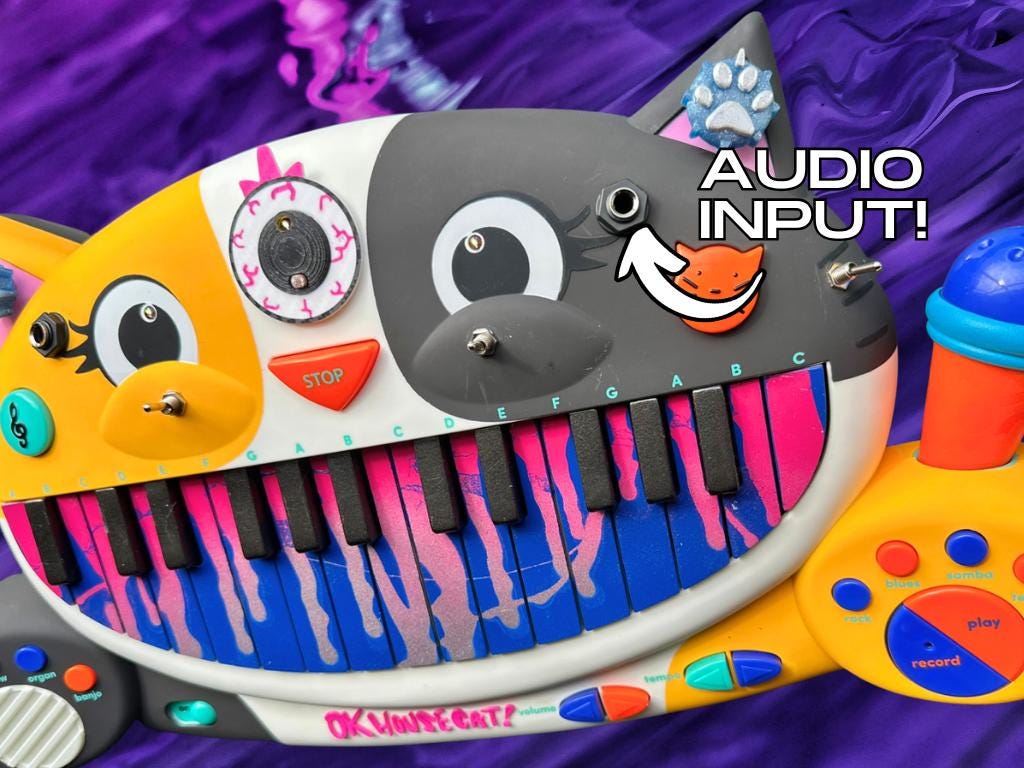 Circuit Bent MEOWSIC: Third Eye Edition ("Dungeon Plum")