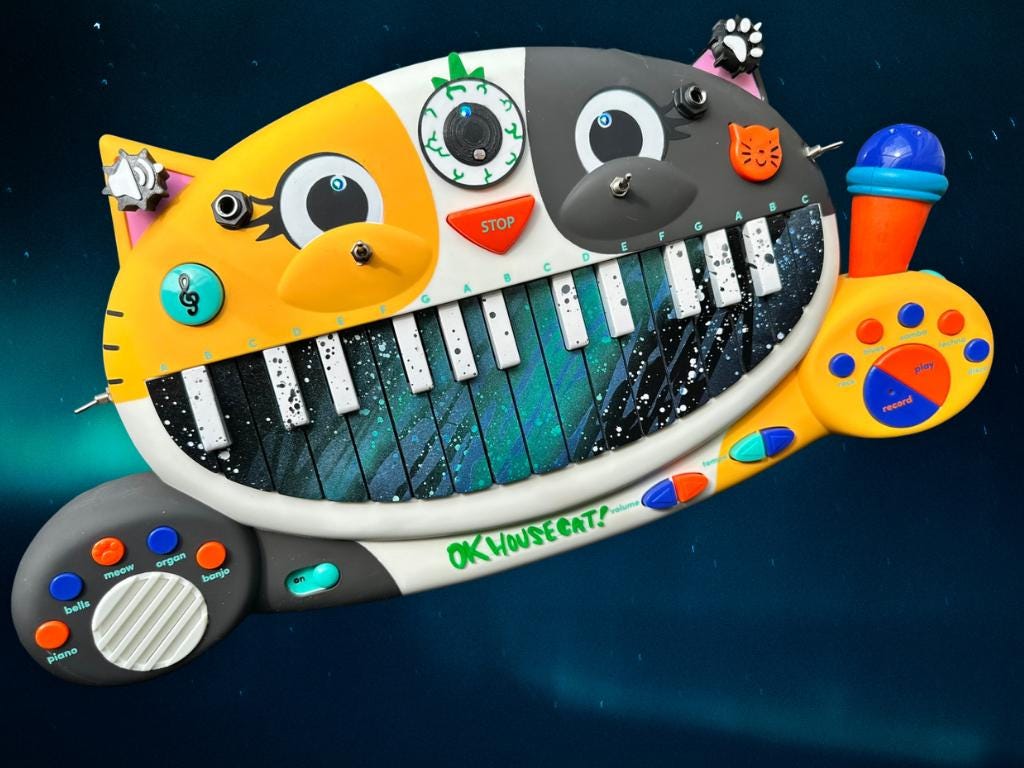 Circuit Bent MEOWSIC: Third Eye Edition ("Cosmic Mint")