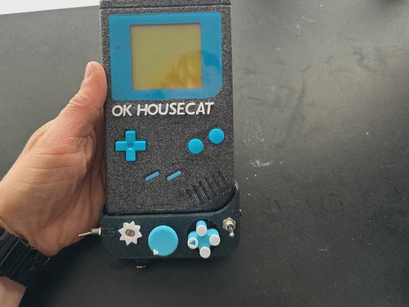 Custom Ok Gameboy "Switch" (Aquatic Sidewalk) - Modded DMG Retro Gaming Console